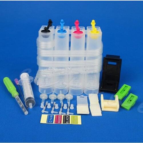 Y8AC New DIY 4 Colors Refillable Ink Cartridge CISS Fitting For Canon Series Printer