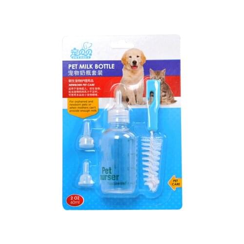 Pet Feeding Bottle 1 Set With Brush For Small Animal Cubs Water Milk Feeder Feeding Water Tools Set For Rabbit Hamsters