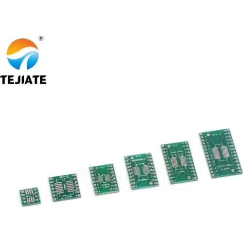 10pcs PCB Board Kit SMD Turn To DIP Adapter Converter Plate SOP MSOP SSOP TSSOP SOT23 8 10 14 16 20 28 SMT To DIP
