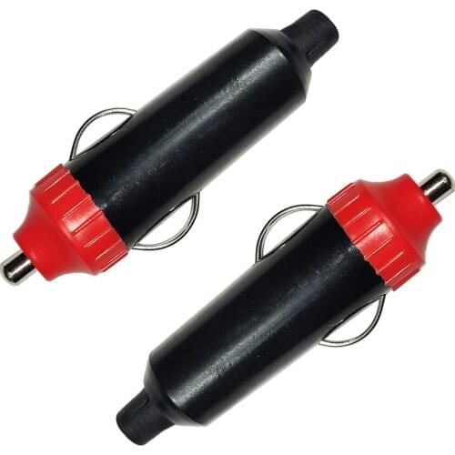 JKM 3 PCS 12V 24V Red Male Car Cigarette Lighter Socket Plug Motorcycle Power Charger Adapter Connector Converter