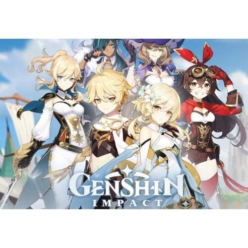 Diamond Painting Full Square/Round Diamond Embroidery Sale Genshin Impact Poster Art Pictures Mosaic Crystal Handicraft WG2584