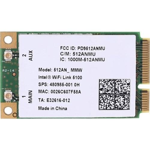 Intel 5100AN mini PCI-E wireless network card full high / half high dual band 300m supports notebook IPC Integrated machine