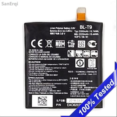 BL-T9 for LG Google Nexus 5 D820 Battery D821 E980 BLT9 2300mAh Batterie Bateria