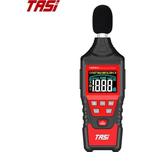 TASI TA8153A Digital Sound Level Meter Noise Decibel Measuring Meter LCD Color Screen Range From 30-130dB Handheld Type