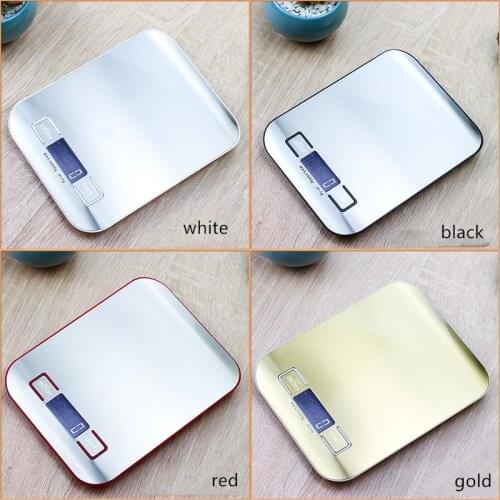 Digital Kitchen Scale 5kg/10kg Food Multi-Function Stainless Steel Balance LCD Display Measuring Grams Ounces Cooking Baking