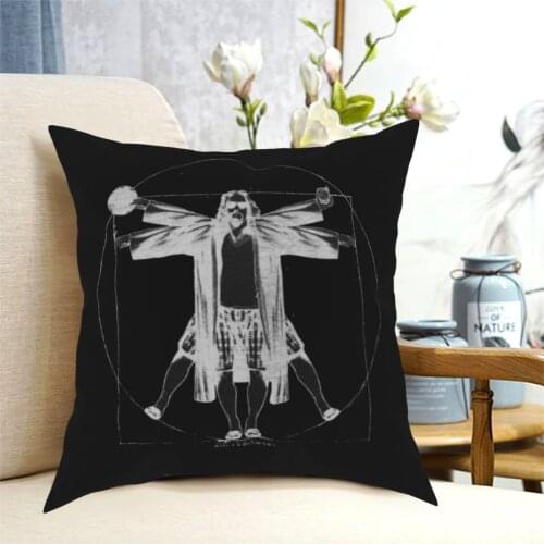 Vetruvian Lebowski Leonardo Da Vinci Pillowcase Printing Fabric Cushion Cover Decorative Throw Pillow Case Cover Bed 40*40cm