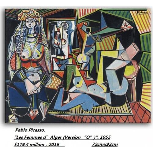 DONGMEI OIL PAINTING oil painting world famous Spray Painting Pablo most expensive paintings Les Femmes d Alger Version