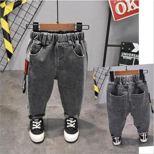 Boys pants jeans Fashion Boys Jeans for Spring autumn Fall Childrens Denim Trousers Kids Hole Vintage Washed Pants 2-6year