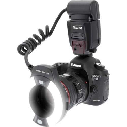 Meike MK-14EXT MK-14-EXT ETTL Macro TTL ring flash AF assist lamp For Canon DSLR Cameras 5D Mark II 7D 60D 600D 550D 450D