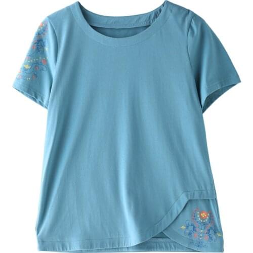 2021 Camiseta Mujer T Shirt WomenSummer Woman Clothes New Print Plus Size T-Shirt Cotton Womens Tops Tee Shirt Femme