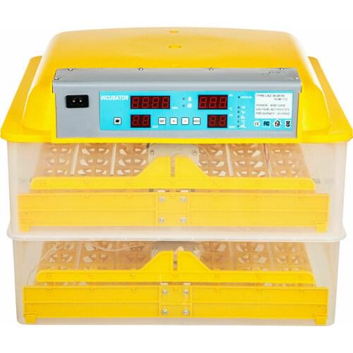 Egg Incubator and Hatcher 112 Eggs Incubators for Hatching Eggs 80W Digital Automatic Turning Poultry Chicken Duck Dove Quail