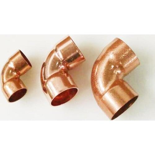 15mm Inner Dia x1mm Thickness Copper 45 Elbow Scoket Weld End Feed Coupler Plumbing Fitting Water Gas Oil 45 Deg