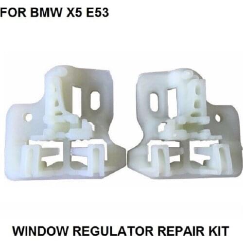 2000-2015 CR WINDOW METAL CLIPS FOR BMW X5 E53 WINDOW REGULATOR REPAIR CLIPS with PLASTIC SLIDER FRONT RIGHT OR LEFT SIDE