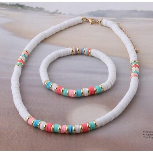 NeeFu WoFu set chokers necklaces Black ore Bohemian Fluorescent Bracelets For Women men Nationality stainless steel Jewelry
