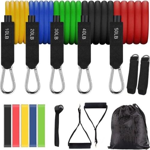 Resistance Bands Set Yoga Pull Loop Workout Bands Muscle Exercise Latex Door Anchor Equipment Fitness Home Gym Boxing Training