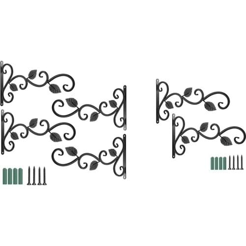 Wall Hook Hanging Plant Bracket - 11.8 Inches Iron Hanging Hooks Screws Included, Decorative Plant Hanger