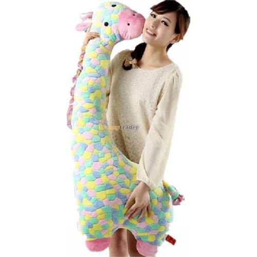 Fancytrader Novelty Toy! 49'' / 125cm Stuffed Soft Giant Plush Colorful Giraffe Toy, Lovely Gift for Kid, Free Shipping FT50124