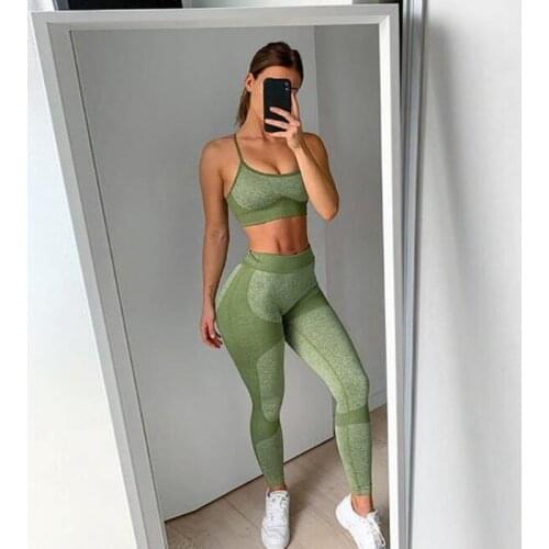 Newest Women Seamless yoga set Fitness Sports Suits GYM Yoga Tank Belt Bra Tops High Waist Running Leggings Workout Pants+Bras