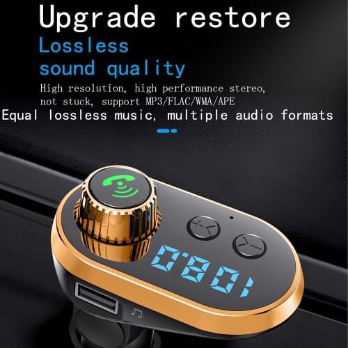 New Bluetooth Handfree Car Kits LCD FM Transmitter MP3 Player Receiver Multi-Function Car Charger+Data Charging Cable AUX Player