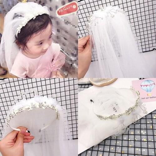 Girls Wedding veil Hair Band Headwear Party Christmas Kids Headband hair Hoop Hair Accessories Fashion Party Wedding accessories