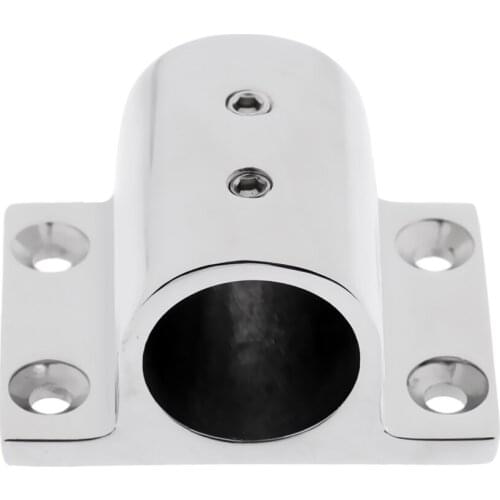High Polished Stainless Steel Boat Hand Rail Fitting 20mm Rectangle Base