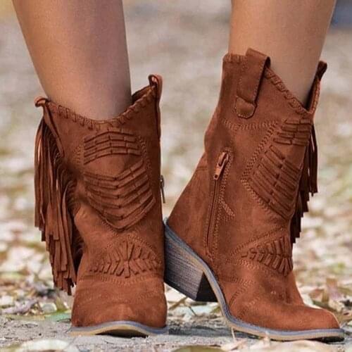 SARAIRIS Plus Size 43 Ankle Square Heel Fashion Women Shoes Great Quality Comfy Concise Modern Western Boots