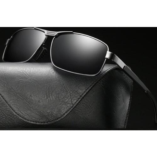 LUOMON New Polarized Sunglasses Classic Square Full Frame Eyeglasses Outdoor Driving Glasses Lens Anti-UV Sunglasses UV400