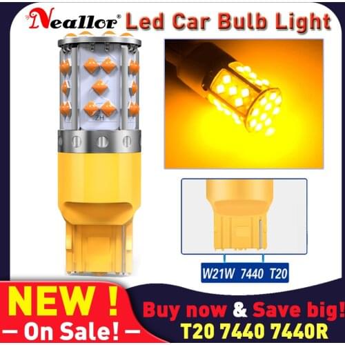 T20 7440 W21W Led Canbus 12v Drl Front Turn Signal Light P21w 1156 Py21w 7506 Bau15s Bulb On Car Brake Tail Diode Lamps For Auto