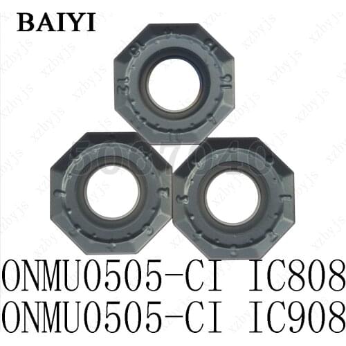 ONMU0505-CI IC808 ONMU0505-CI IC908 Double-sided fast-feed face milling CNC cutter insert for milling stainless steel milling