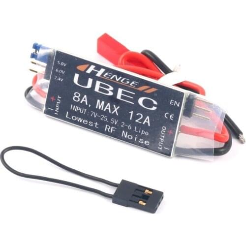 HENGE 8A UBEC Output 5V / 6V 6A / 8A Max 12A Inport 7V-25.5V 2-6S Lipo / 6-16 Cell Ni-Mh Input Switch Model BEC for RC Drone