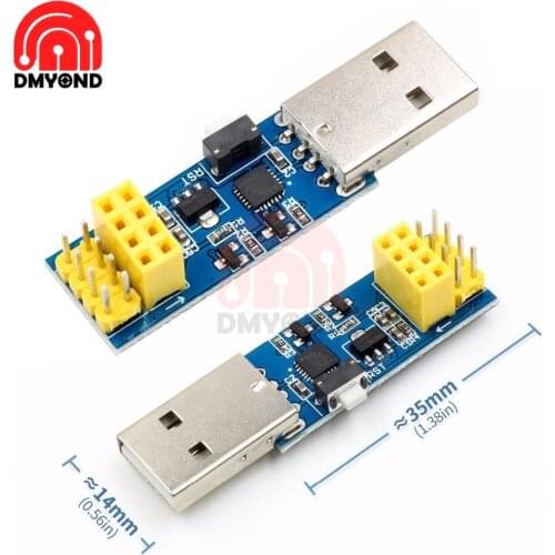 XH-M352 5V 1A ESP8266 CP2104 USB to Serial Chip ESP-01 WIFI Module Downloader for Arduino IDE USB to ESP8266 ESP-01s DIY Kit