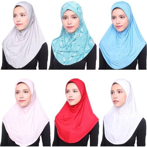 Women Muslim Viscose Long Scarf Hijab Islamic Shawls Arab Shayla Wrap Scarves Headwear Hats Prayer Hat Full Cover Niquabs Amira