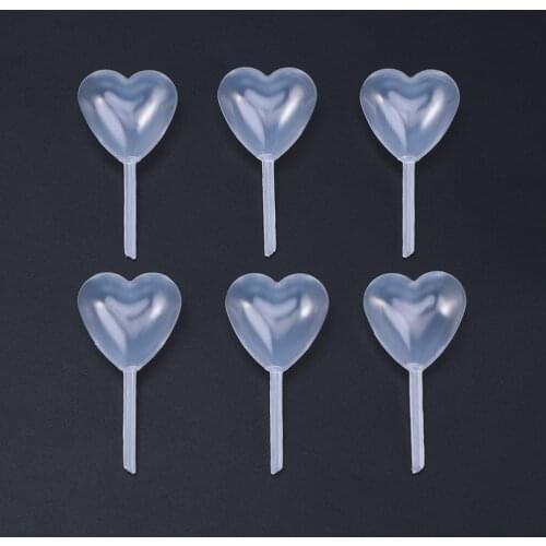 100 Pcs 4ml Heart Shape Disposable Plastic Squeeze Transfer Pipettes Liquid Dropper Pasteur Pipettes Health Hygiene Supplies