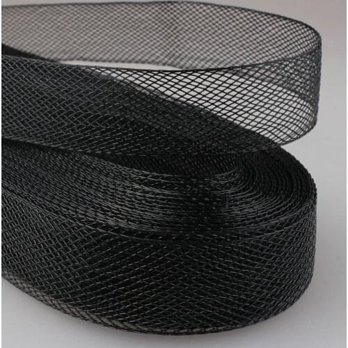 100% Polyester Horse briad Mesh Fabric netting Boning, Crin, Stiff