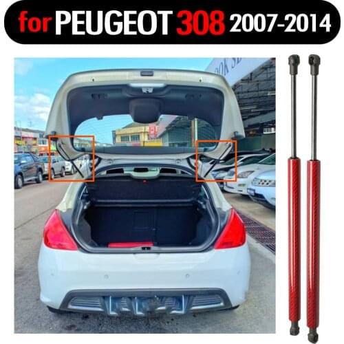 2pcs Auto Hatchback Tailgate Boot Gas Struts Spring Shock Damper for Peugeot 308 2007-2014 Hatchback 460 mm Gas Charged