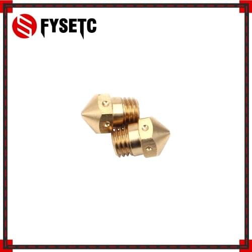 2x High Quality 3D Printer Parts MK10 Nozzle For Hotend Kit Mk10 Brass Nozzle M7 3D Printer Brass MK10 Nozzle FLASHFORG
