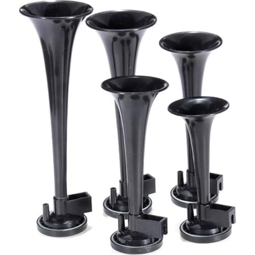 5 Pcs 12V Car Air Horn 125db Black Trumpet Musical Dixie Car Duke of Hazzard Compressor