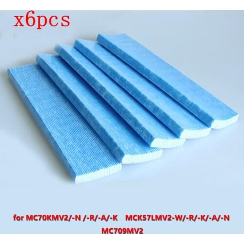 6pcs Air Purifier Parts Multifunctional Filter for DaiKin MCK57LMV2W/R/K/A/N MC709MV2 MC70KMV2N/R/A/KAir Purifier