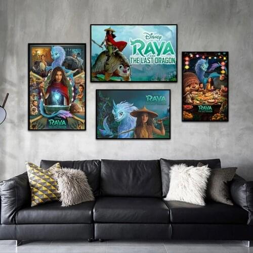 DIY Diamond Painting Disney Movie Raya and The Last Dragon Full Drill Square Diamond Embroidery Diamond Mosaic Home Decoration