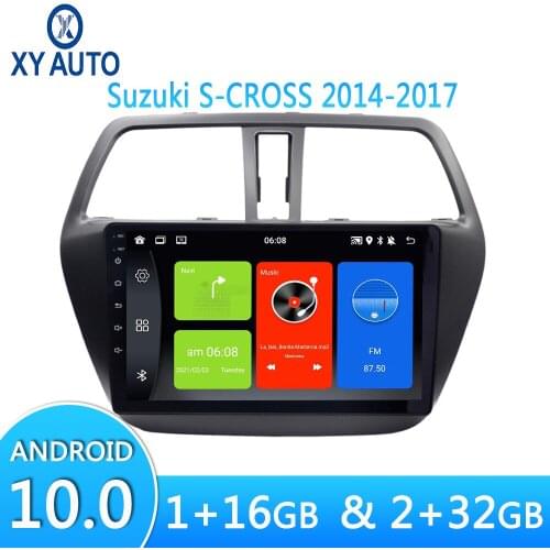 Android10 9 Inch Car GPS WiFi Navigation For Suzuki S-CROSS 2014-2017 Multimedia Stereo Video Player With Bluetooth Split Screen