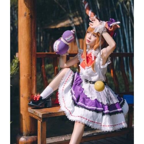 Game Touhou Project Ibuki Suika Cosplay Costume High Quality Formal Dress Unisex Activity Party Role Play Clothing Custom-Make