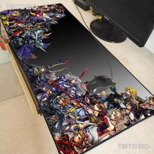 Final Fantasy AnimeLarge Gaming Mouse Pad Lockedge Mouse Mat For Laptop Computer PC Pad Non-slip Table Pad