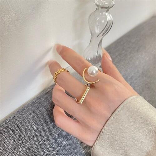 KARASU Women's Gold Rings