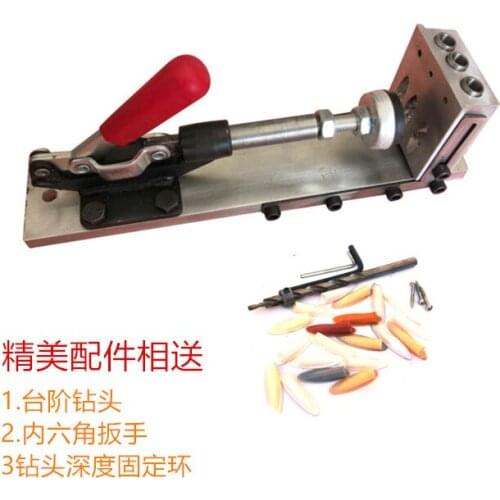 Pocket Oblique Hole Jig Kit System Aluminium Alloy for Wood Working Punch Locator