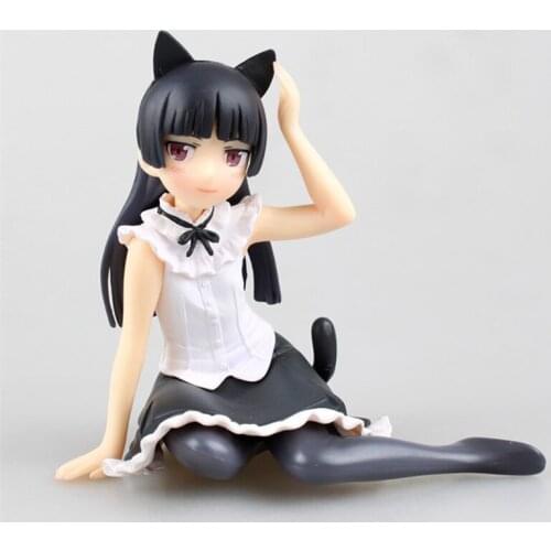 Gokou Classic Ruri Statue Dream Tech Comic Anime Oreimo Kuroneko Ore No Imouto Cute Figure Model Toy 9CM