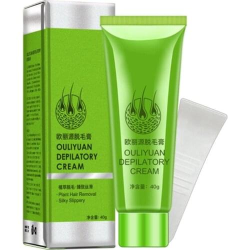 Hair Removal Cream Painless Hair Remover for Armpit Legs and Arms Skin Care Body Depilatory Cream 40g Fits Men Women
