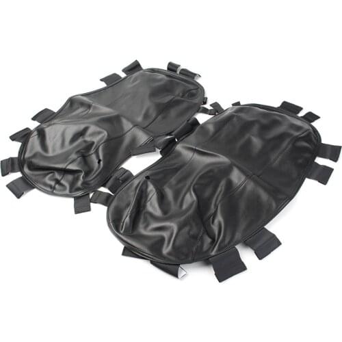 Motorbike Saddlebag Lid Saddle Bag Bra Covers For Harley Davidson Touring Street Electra Glide 2014-Up