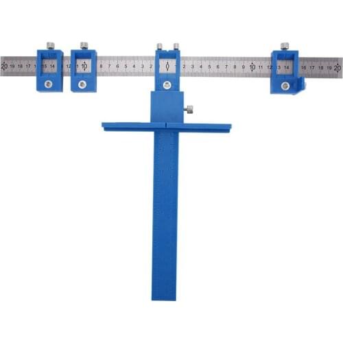 Multi-Function Furniture Hole Saw Adjustable Drill Punch Locator Woodworking Joinery Hand Tools Woodworking Drilling Dowelling