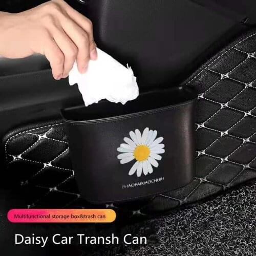 Daisy Series Multifunctional Car Interior Trash Can Sundries Mobile Phone Umbrella Car Storage Box Ornament