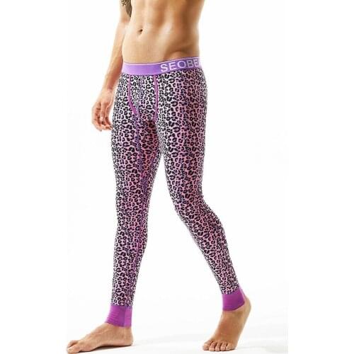 FR Mens Leopard Warm Pants,Mens Plus Thick Velvet Cotton Elastic Pants,Mens High Quality Comfortable Leggings